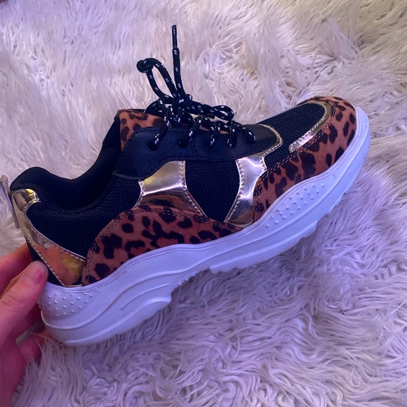 Express Shoes - Leopard print express chunky sneaker
